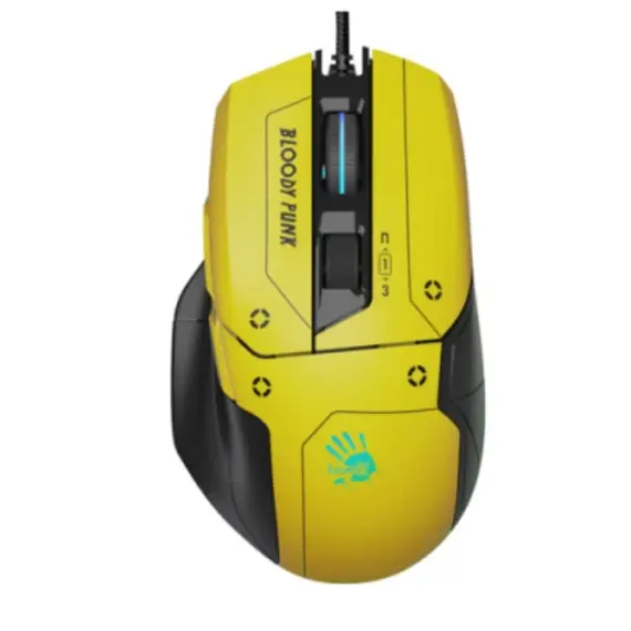 მაუსი A4Tech Bloody W70 Max RGB Gaming Mouse Punk Yellow