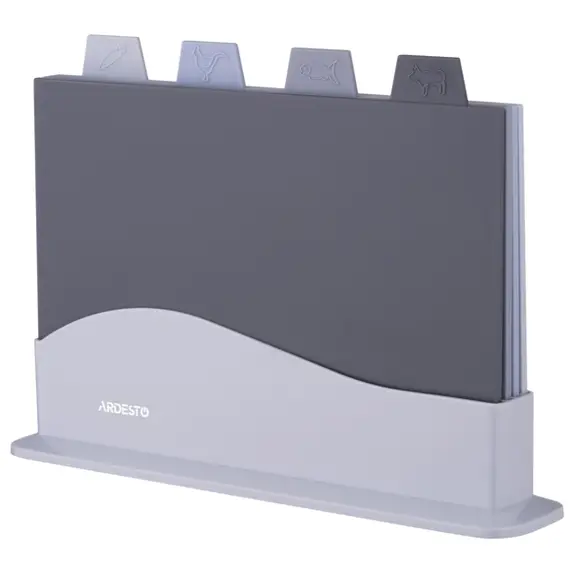 საჭრელი დაფა Ardesto AR1404GB, 4Pcs, Cutting Board Set, Grey