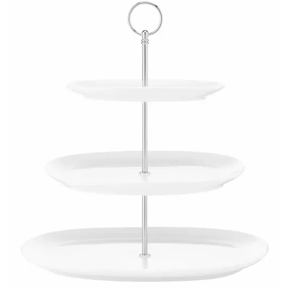 ნამცხვრის დასადები Ardesto Tier cake stand, 32х32сm, porcelain, white