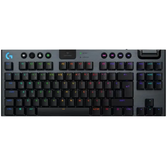 კლავიატურა LOGITECH G915 X LIGHTSPEED TKL Wireless Gaming Keyboard - BLACK - US INT'L - 2.4GHZ/BT - N/A - EMEA28i-935 - TACTILE