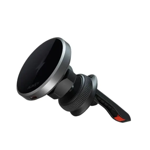 მანქანის უსადენო დამტენი Aukey 15W HD-MC13 Qi2 Wireless Charging Phone Mount - Black