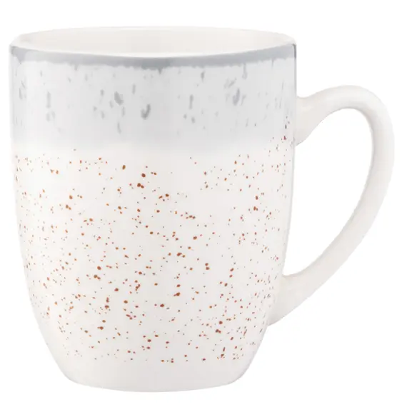 ჭიქა Ardesto Mug Siena, 360ml, porcelain, white-gray