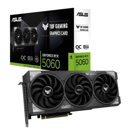 ვიდეო დაფა ASUS Graphic Card GeForce RTX 5060 8GB GDDR6 OC TUF-RTX5060-O8G-GAMING