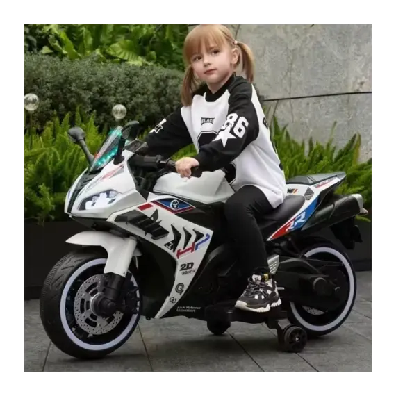 ბავშვის ელექტრო მოტოციკლი 889-WITE