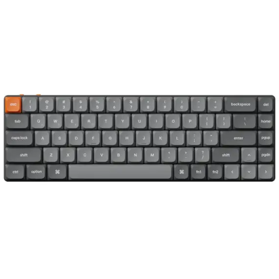 კლავიატურა Keychron K7 Max 84 keys, Gateron Red, WL/BT/USB-A, RGB, black