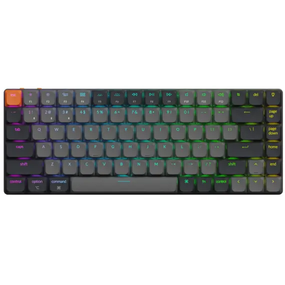 კლავიატურა Keychron K3 V3 84 keys, K Brown, BT/USB-A, RGB, black