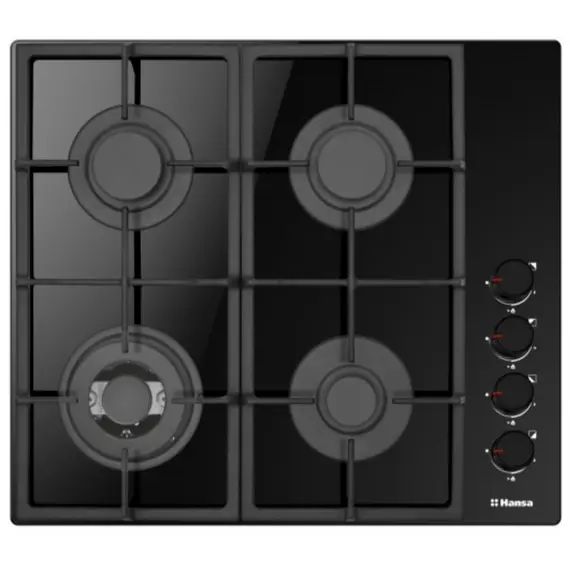 ქურის ზედაპირი Hansa Hob gas, 59cm, cast-iron, black