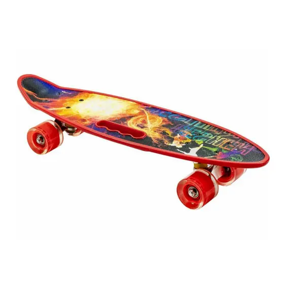 სკეიტბორდი M350YST-FIRE მანათობელი ბორბლები და სახელურით