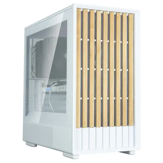 კომპიუტერის ქეისი Zalman PC case P10 Namu without PSU, 1xUSB3.0, 1xUSBType-C, 2x120mm, 1x120mm ARGB, VGA 340мм, LCS ready, TG Side Panel, mATX, white