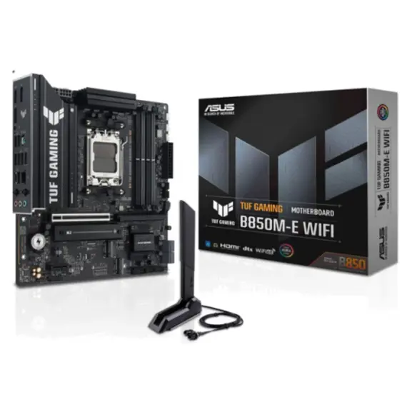 დედა დაფა ASUS Motherboard TUF GAMING B850M-E WIFI sAM5 B850 4xDDR5 M.2 HDMI DP WiFi BT mATX