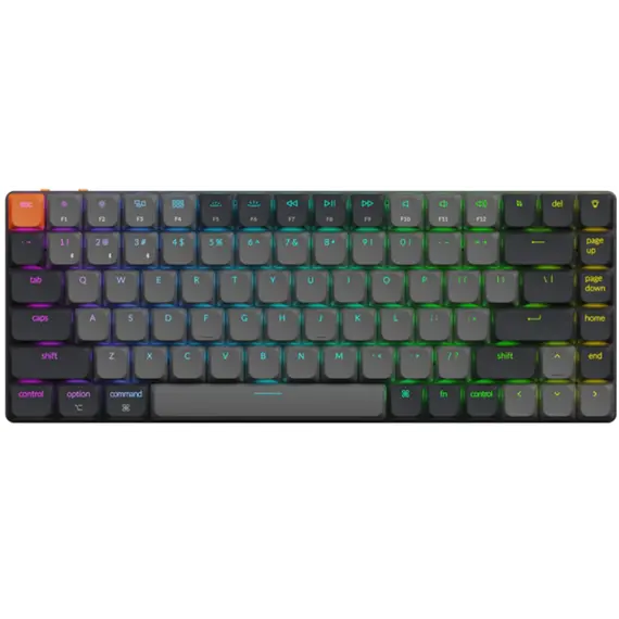 კლავიატურა Keychron K3 V3 84 keys, K Red, BT/USB-A, RGB, black