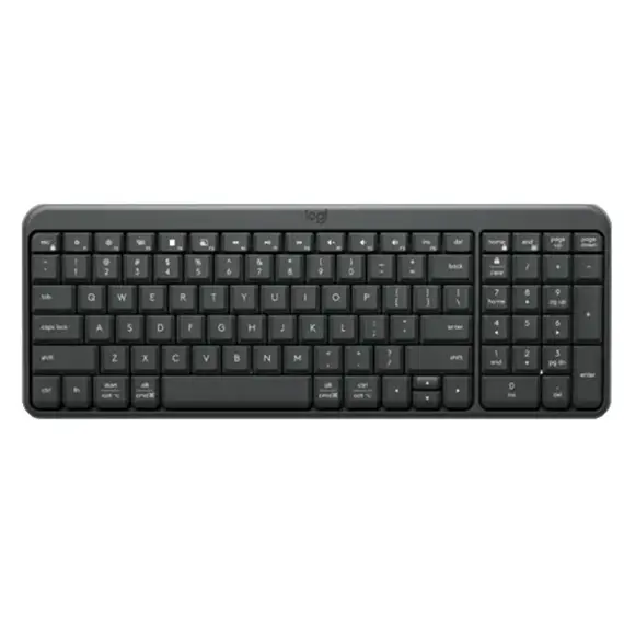 კლავიატურა LOGITECH K250 Compact Bluetooth Wireless Keyboard - GRAPHITE - RUS - 2.4GHZ/BT - INTNL-973