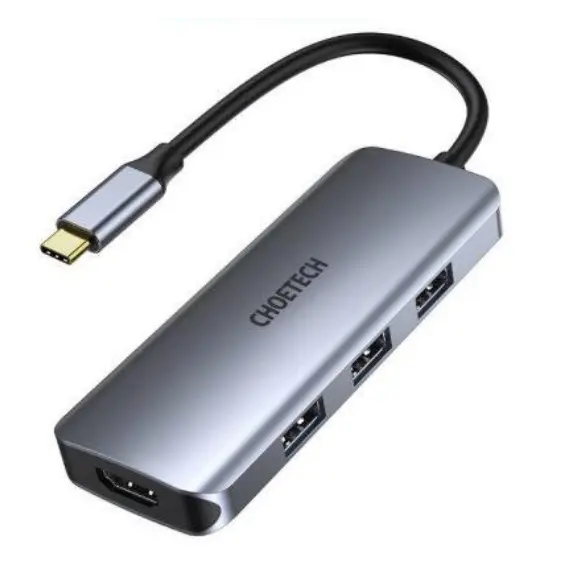 ადაპტერი Choetech HUB-M19 7 in 1 USB-C to HDMI Multiport