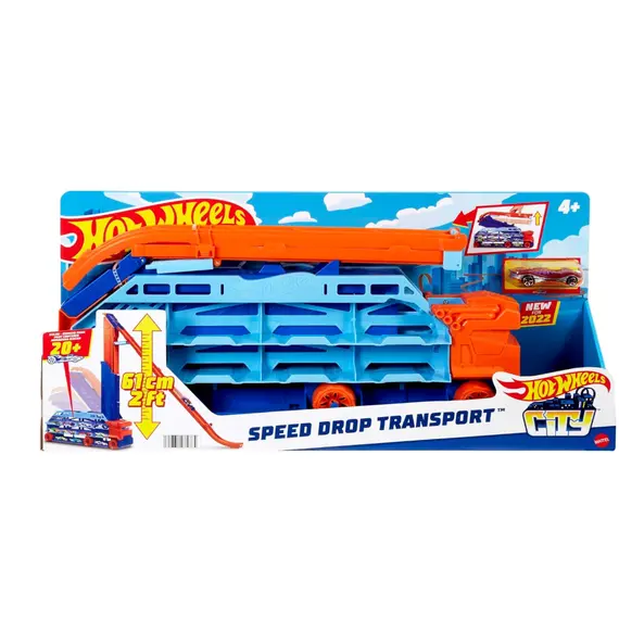 სათამაშო ავტობუსი Mattel HW City Air Drop Hauler