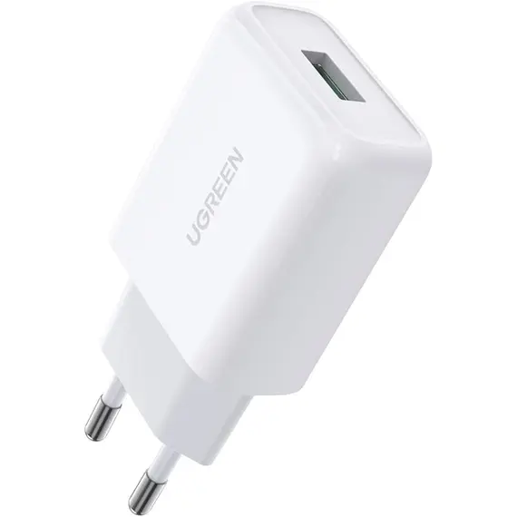 მობილურის დამტენი UGREEN CD122 (10133), 18W, USB Fast Charger, White