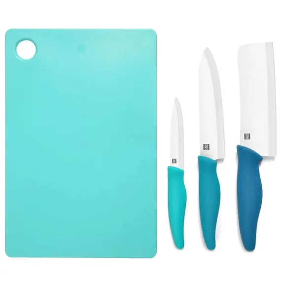 დანების ნაკრები Hou Hou HU0020, Ceramic Knife Set, Blue