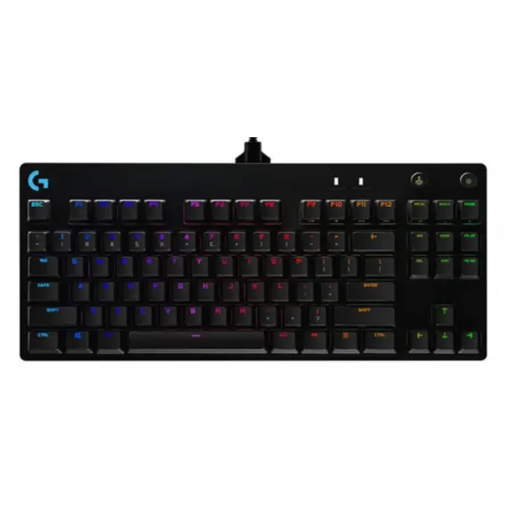 კლავიატურა LOGITECH G PRO TKL Corded Mechanical Gaming Keyboard - BLACK - US INT'L - USB - CLICKY
