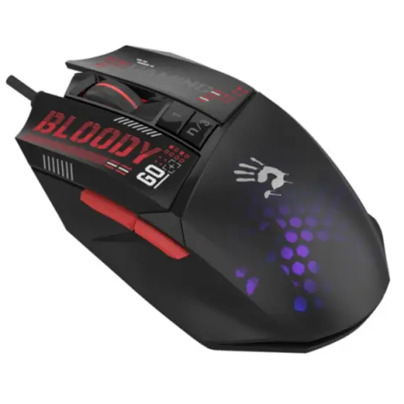 მაუსი A4tech W60 Max Mini Lightweight RGB Gaming Mouse Black