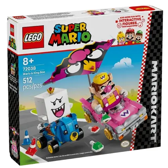 ლეგო LEGO Constructor Super Mario Mario Kart – Wario та King Boo