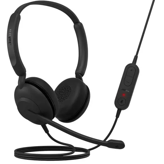 ყურსასმენი Jabra Evolve 10 Stereo, USB-A, Leatherettes, Black