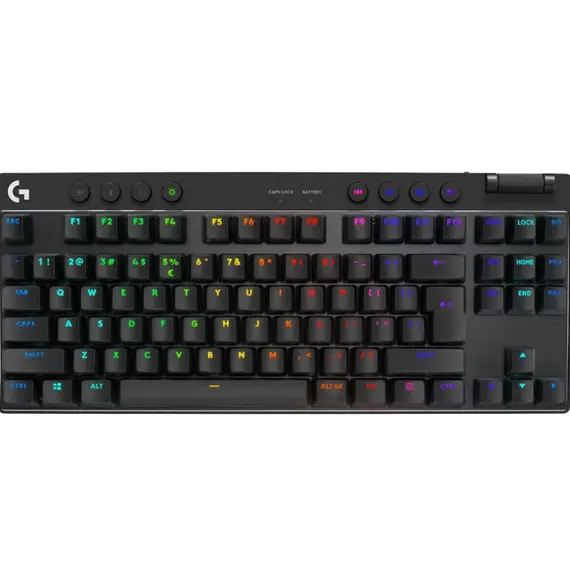 კლავიატურა LOGITECH G PRO X TKL LIGHTSPEED Gaming Keyboard - BLACK - US INT'L - 2.4GHZ/BT - EMEA28-935 - TACTILE