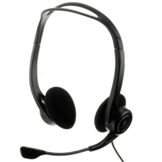 ყურსასმენი LOGITECH PC960 Corded Stereo Headset BLACK - USB