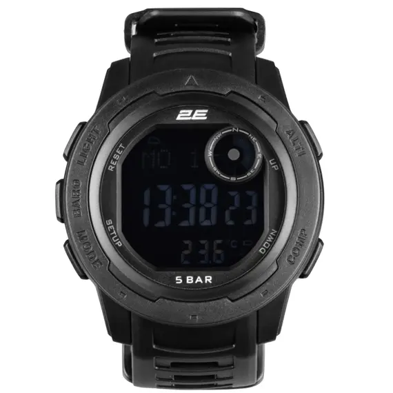 საათი 2E Delta X Black tactical watch with compass and pedometer