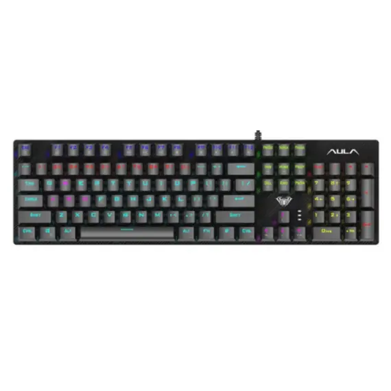 კლავიატურა AULA S2022 RGB Wired Gaming Mechanical Keyboard Black (Blue Switch)
