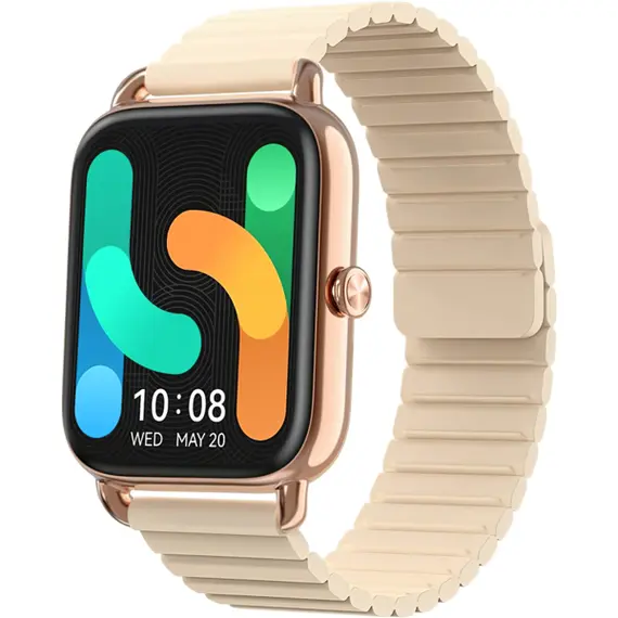 სმარტ საათი Haylou RS4 Plus (Silicon+Magnetic strap) Gold (LS11)