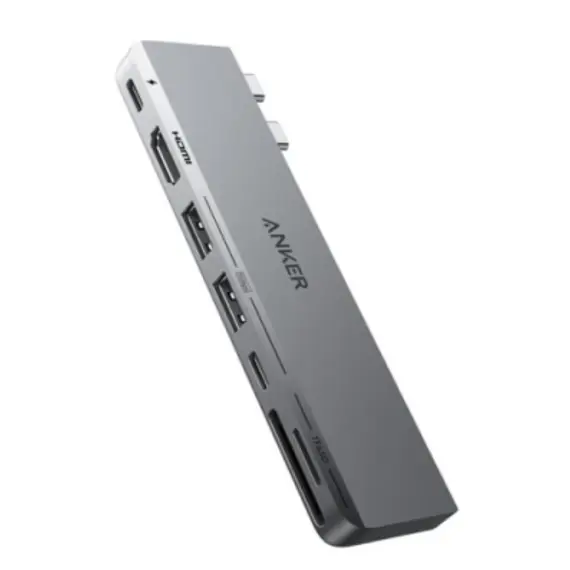 USB ჰაბი Anker 547 USB-C Hub (7-in-2, for MacBook) B2C - UN Gray Iteration 1