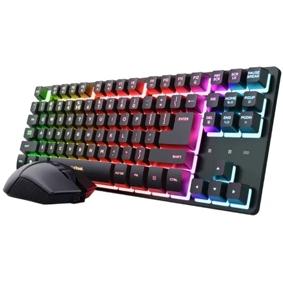 კლავიატურა და მაუსი Trust GXT832 THADO WRLS KB&M SET BLK US