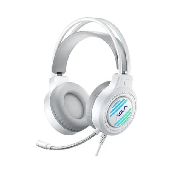 ყურსასმენი AULA S606 RGB Wired Gaming Headset White