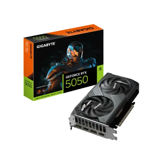 ვიდეო დაფა GIGABYTE Graphic Adapter GeForce RTX 5050 8GB GDDR6 WINDFORCE 2 OC