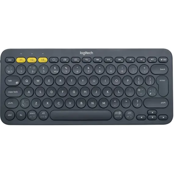 კლავიატურა LOGITECH K380 Multi-Device Bluetooth Keyboard - DARK GREY - RUS