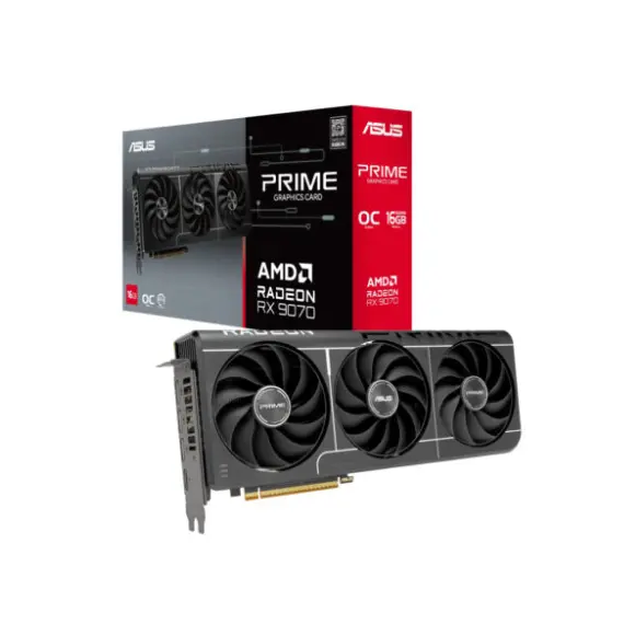 ვიდეო დაფა ASUS Graphic Card Radeon RX 9070 16GB GDDR6 OC PRIME-RX9070-O16G-EVO