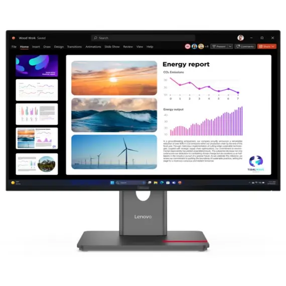 მონიტორი Lenovo ThinkVision P24Q-40 23.8“ IPS 2560x1440 300 cd/m² 4ms 120Hz Raven Black