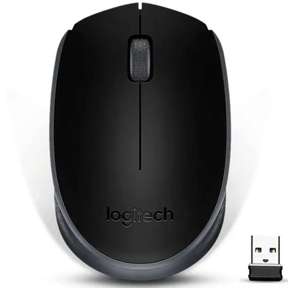 მაუსი LOGITECH M171 Wireless Mouse - BLACK