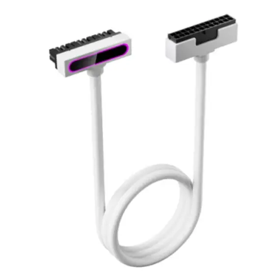 PSU კაბელის დამაგრძელებელი Asiahorse HYDRUS 24PIN WHITE - 30CM
