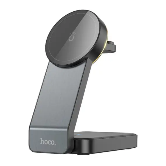 უსადენო დამტენი Hoco CQ3 Motorcycle folding 3-in-1 magnetic wireless fast charger