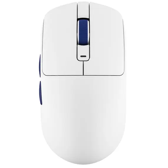 მაუსი Royal Kludge RK M30 Gaming Mouse Wireless, 2.4GHz, Bluetooth, USB White Blue
