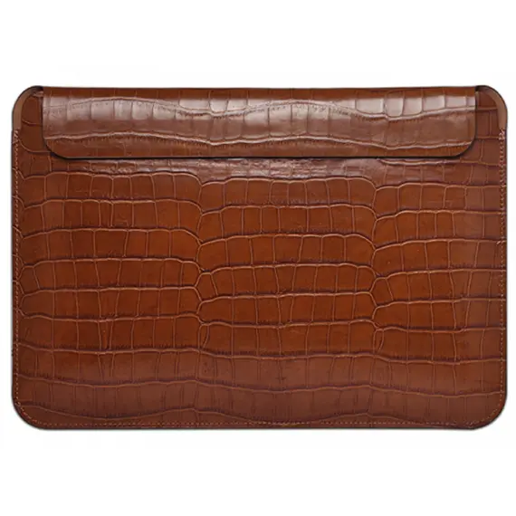 ნოუთბუქის ქეისი WiWU 13.3'' Skin Croco Geniunie Leather Sleeve Brown