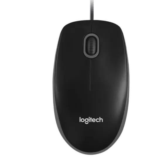 მაუსი LOGITECH B100 Corded Mouse - BLACK - USB - B2B