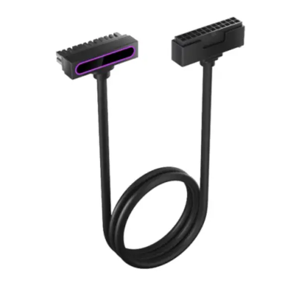 PSU კაბელის დამაგრძელებელი Asiahorse HYDRUS 24PIN BLACK - 30CM