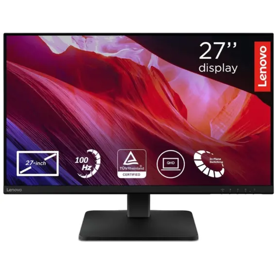 მონიტორი Lenovo L27qe 2560x1440 250 cd/m² IPS 4ms 100Hz Raven Black