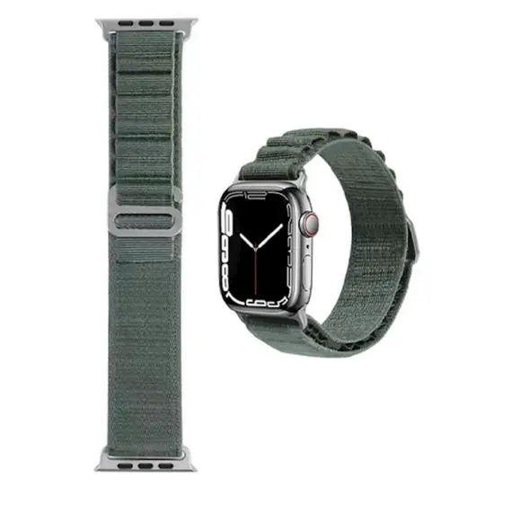 სმარტ საათის სამაჯური WiWU Nylon Watch Band for Apple Watch 42/44/45/49 Green