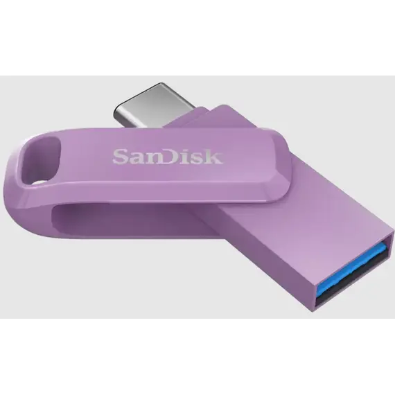 USB ფლეშ მეხსიერება SanDisk Ultra Dual Drive Go USB Type-C™ - 256GB (Lavender)