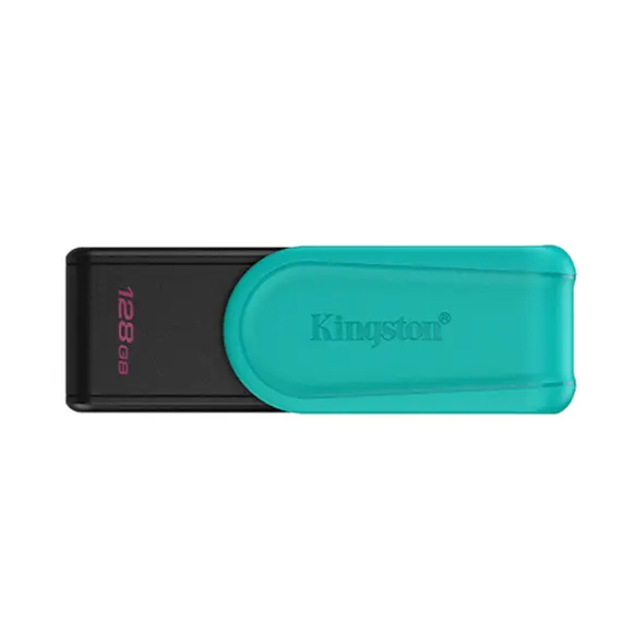 USB ფლეშ მეხსიერება Kingston DataTraveler Exodia S USB Flash Drive - 128GB - USB 3.2 Gen 1 - USB Type A - Black/Turquoise