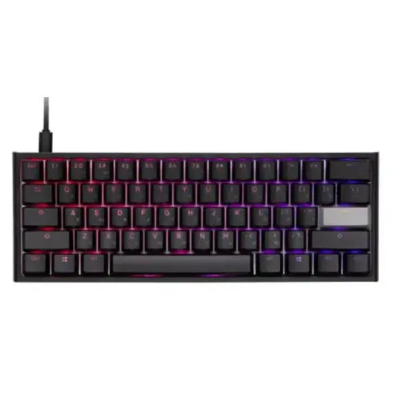 კლავიატურა Ducky One 2 Mini Cherry Brown RGB LED UA/RU Black-White