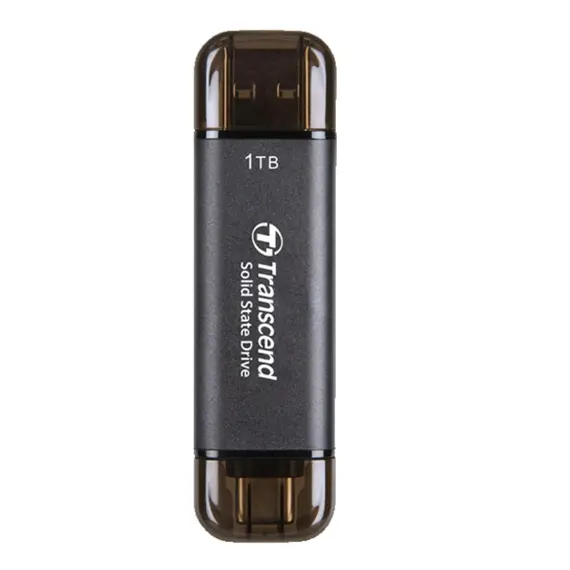 გარე მყარი დისკი Transcend 1TB, External SSD, ESD310C, USB 10Gbps, Type C/A