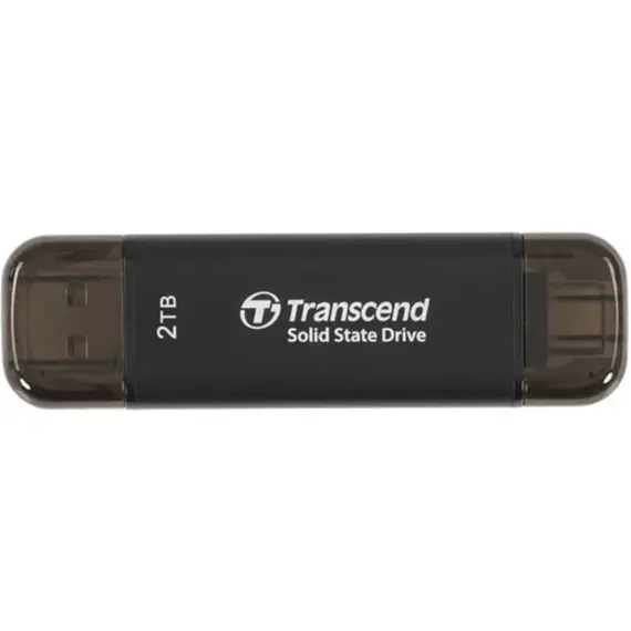 გარე მყარი დისკი Transcend 2TB, External SSD, ESD310C, USB 10Gbps, Type C/A